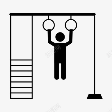 健身房健身丛林健身图标图标