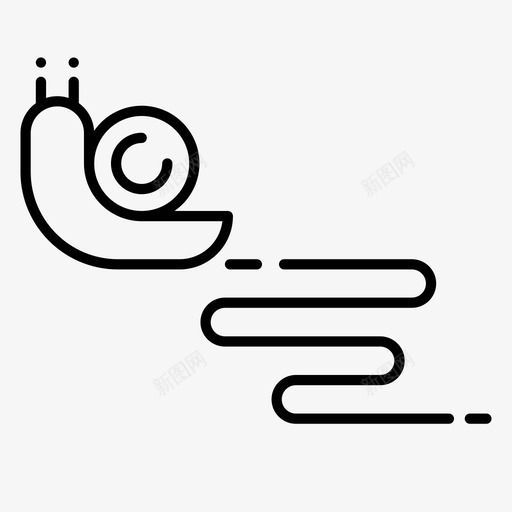 蜗牛虫子慢点图标svg_新图网 https://ixintu.com 慢点 虫子 蜗牛