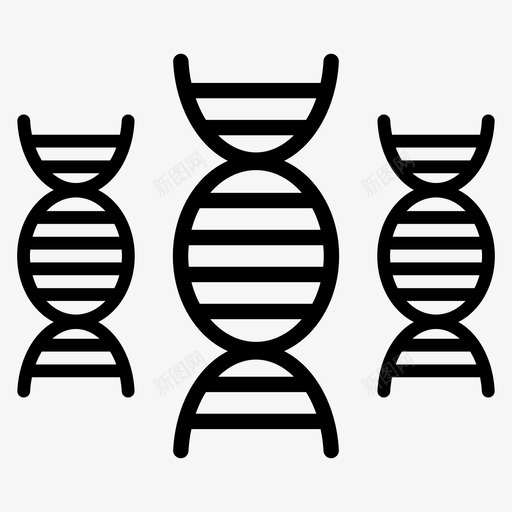dna生物学基因图标svg_新图网 https://ixintu.com dna 基因 基因工程 生物学 科学