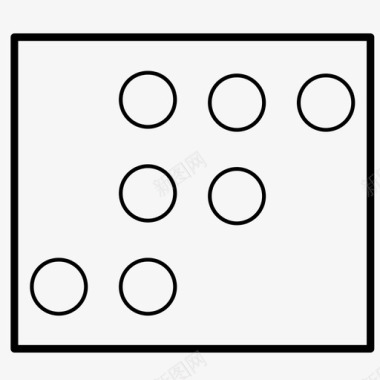 盲文6盲人语言图标图标