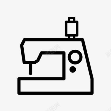 缝纫机衣服商店图标图标
