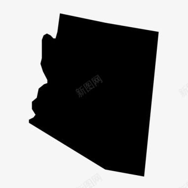亚利桑那州美国地理图标图标