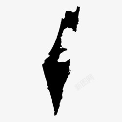 以色列地图图片以色列地图耶路撒冷国家图标高清图片