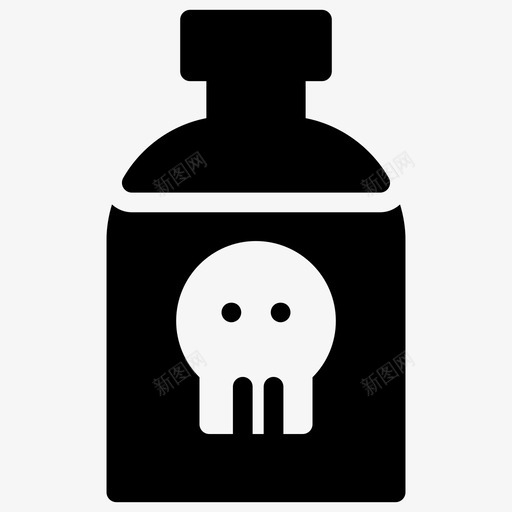 瓶子啤酒万圣节图标svg_新图网 https://ixintu.com 万圣节 万圣节图标 啤酒 实验室 瓶子 药水