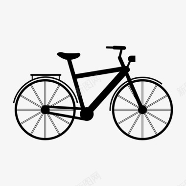 自行车摩登运动图标图标
