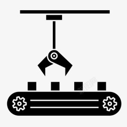 机器人生产线机械工业工业机器人机械制造图标高清图片