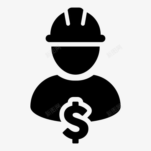 建筑工人企业美元图标svg_新图网 https://ixintu.com 个人 企业 建筑工人 建筑工人图标业务向量样式20 美元 货币 金融