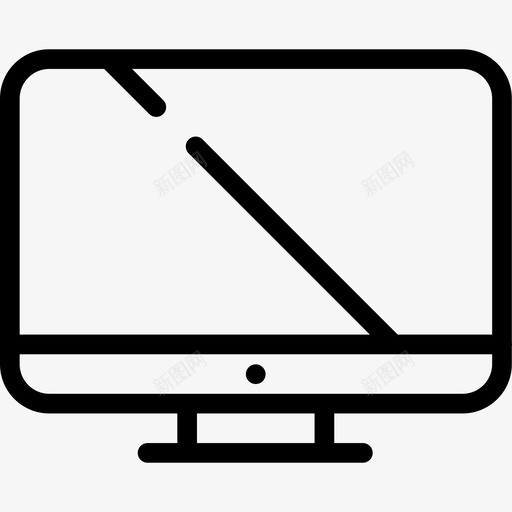计算机显示器技术小工具图标svg_新图网 https://ixintu.com 小工具 技术 计算机显示器
