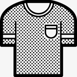 圆点布料T恤布料衣服图标高清图片