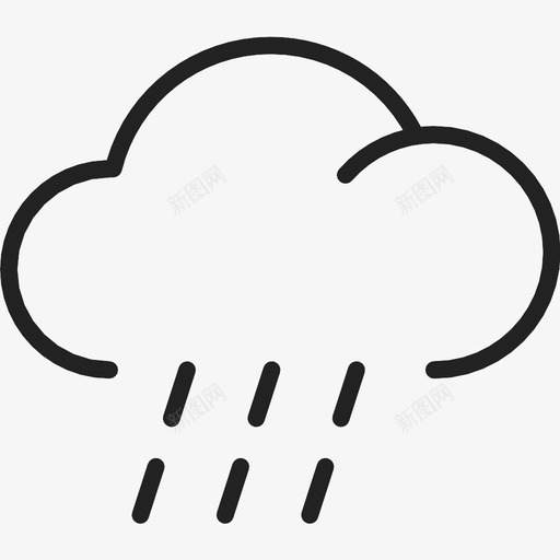 雨雨云图标svg_新图网 https://ixintu.com 雨 雨云
