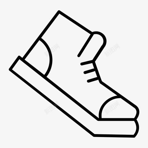 运动鞋鞋子散步图标svg_新图网 https://ixintu.com 散步 运动鞋 鞋子