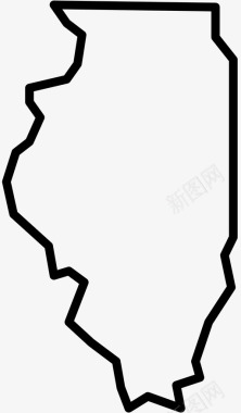 伊利诺伊州美国芝加哥图标图标