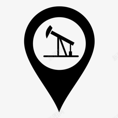 石油井架钻井井架地图标记图标