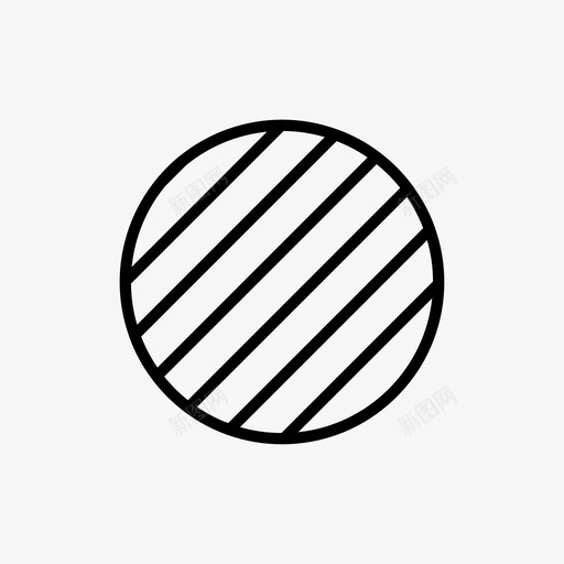条纹圆形状圆形图标svg_新图网 https://ixintu.com 圆形 形状 条纹圆