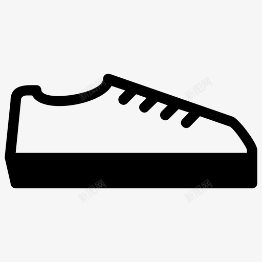 鞋子健身跑鞋图标svg_新图网 https://ixintu.com 健身 跑鞋 运动鞋 鞋子