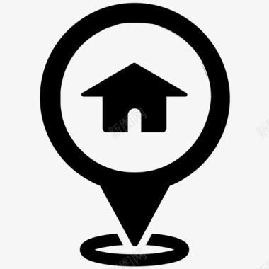 地图密码地址房子图标图标