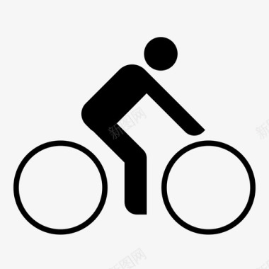 自行车自行车骑手旅行铭文图标图标