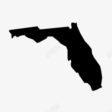 佛罗里达美国地理图标图标