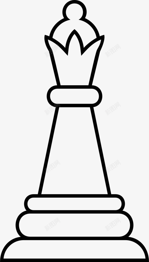 国际象棋皇后体育图标svg_新图网 https://ixintu.com 体育 国际象棋 国际象棋运动 皇后