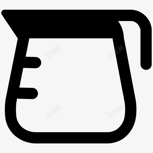 咖啡壶酿酒器咖啡机图标svg_新图网 https://ixintu.com 单身生活图标包 咖啡壶 咖啡机 酿酒器 量杯