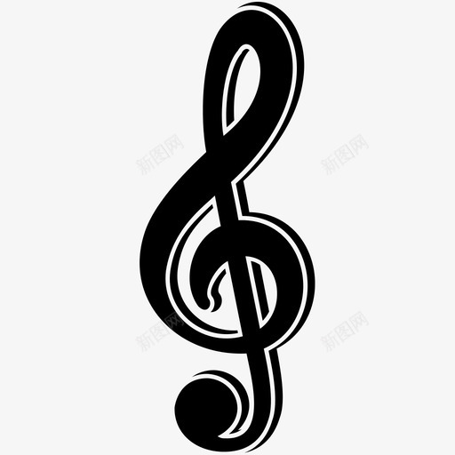 音阶旋律音符图标svg_新图网 https://ixintu.com 旋律 音符 音阶 颤音