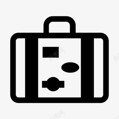 旅行包背包客行李图标图标