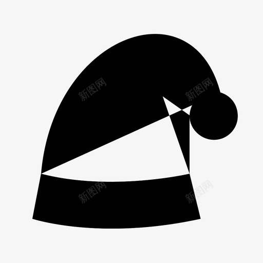 圣诞帽时尚圣诞老人图标svg_新图网 https://ixintu.com 冬天 圣诞帽 圣诞老人 时尚