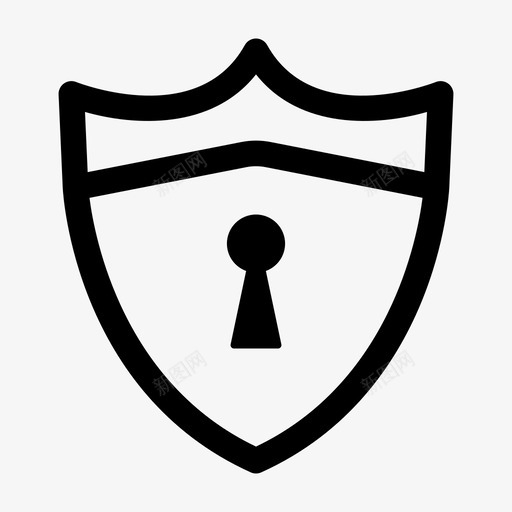 防护锁孔安全图标svg_新图网 https://ixintu.com 安全 锁孔 防护