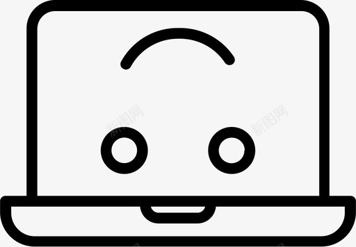 倒置笔记本电脑表情符号笑脸图标svg_新图网 https://ixintu.com 倒置笔记本电脑 笑脸 笔记本表情图 表情符号