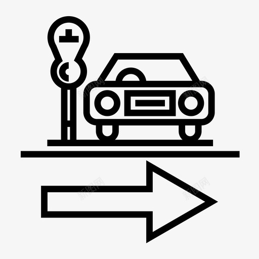 停车场方向标志正确的方向图标svg_新图网 https://ixintu.com 停车场 方向 方向标志 正确的方向