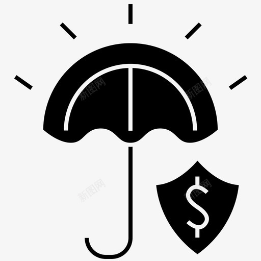 保险储蓄安全图标svg_新图网 https://ixintu.com 保护伞 保险 储蓄 安全 金融
