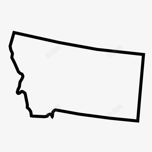 蒙大拿美国地理图标svg_新图网 https://ixintu.com 地图 地理 州 美利坚合众国2 美国 蒙大拿