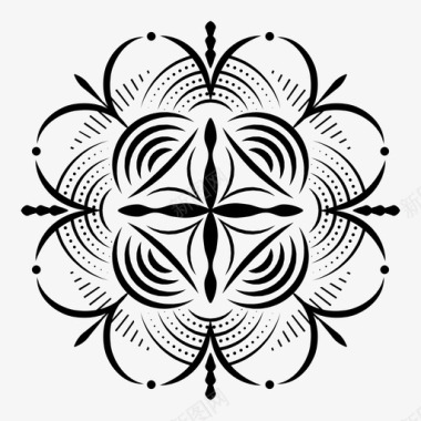 花植物学花瓣图标图标