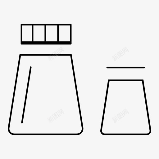 盐瓶胡椒粉图标svg_新图网 https://ixintu.com 盐瓶 胡椒粉