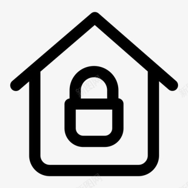 安全家房子图标图标