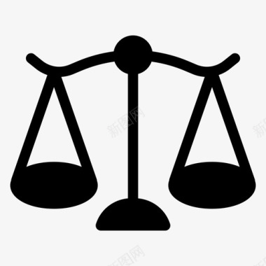 平衡法庭正义图标图标