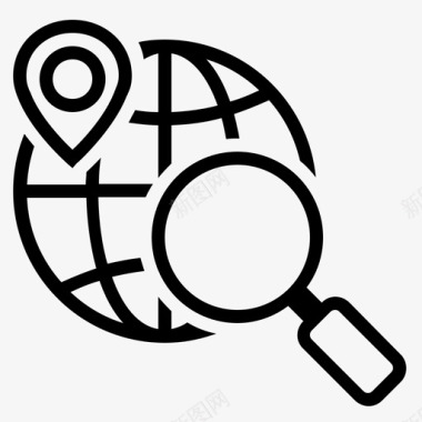 本地搜索引擎优化位置搜索图标图标