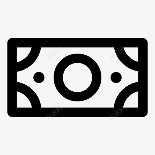 美元钞票现金图标svg_新图网 https://ixintu.com 现金 绿色 美元 货币 钞票