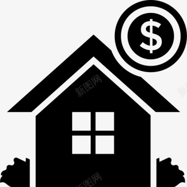房屋融资财务规划房屋贷款图标图标