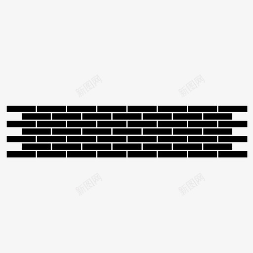 砖砌立面墙图标svg_新图网 https://ixintu.com 墙 砖砌 立面