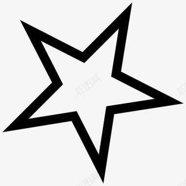 几何学形状星星图标图标