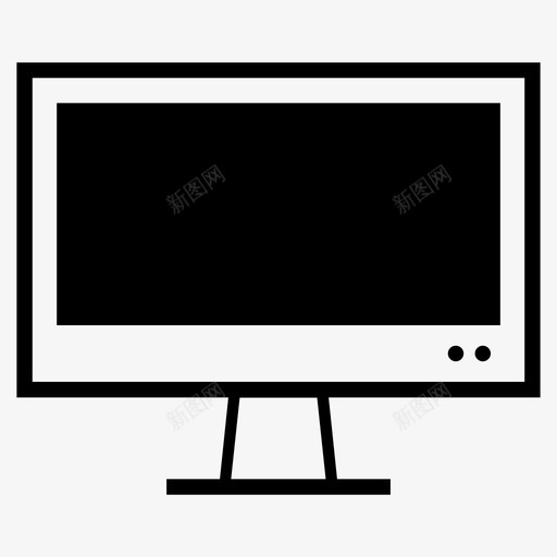 电脑办公桌台式机图标svg_新图网 https://ixintu.com imac 办公桌 台式机 媒体服务 屏幕 电脑