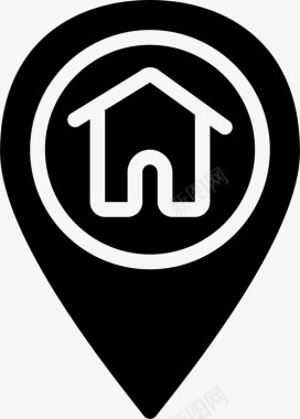 住宅位置地理位置房屋图标图标