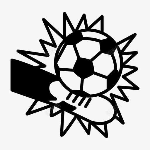 踢球足球运动员比赛图标svg_新图网 https://ixintu.com 比赛 足球运动员 踢球 运动