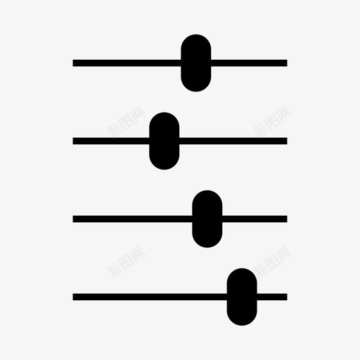 均衡器音频滤波器图标svg_新图网 https://ixintu.com 均衡器 滤波器 设置 音乐 音频