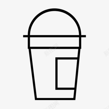 咖啡纸杯外卖图标图标
