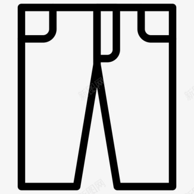 裤子布料衣服图标图标