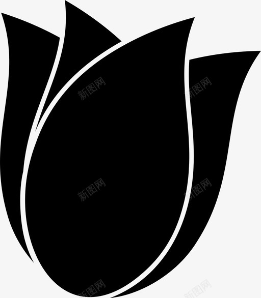 花植物郁金香图标svg_新图网 https://ixintu.com 植物 花 郁金香