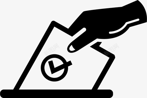 投票选举手图标图标