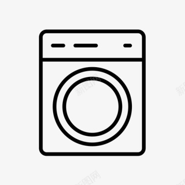 洗衣机洗衣房家具套装3图标图标